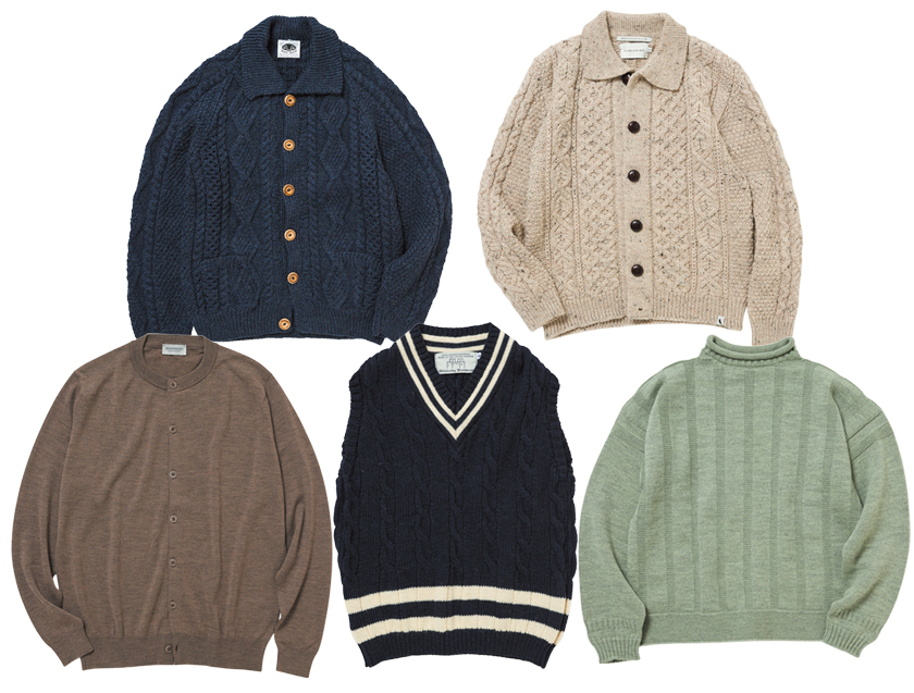 ファッションとしての英国ニット 最新の英国ニットアイテム