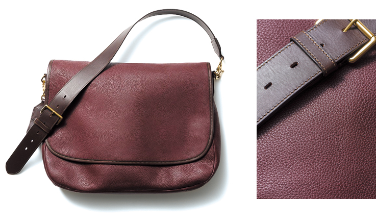 2種のレザーをコンビ使い