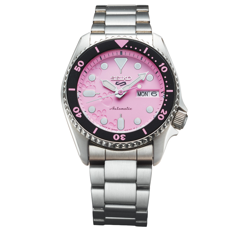 セイコー 5スポーツのピンクパンサー コラボモデル