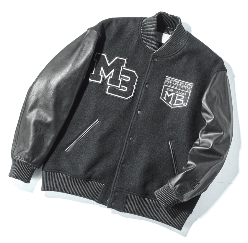 メンズビギの50th Anniv.菊池武夫 クレーターウールメルトンスタジアムジャンパー