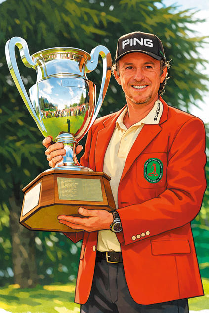 オメガ・ヨーロピアン・マスターズ 真っ赤なブレザー