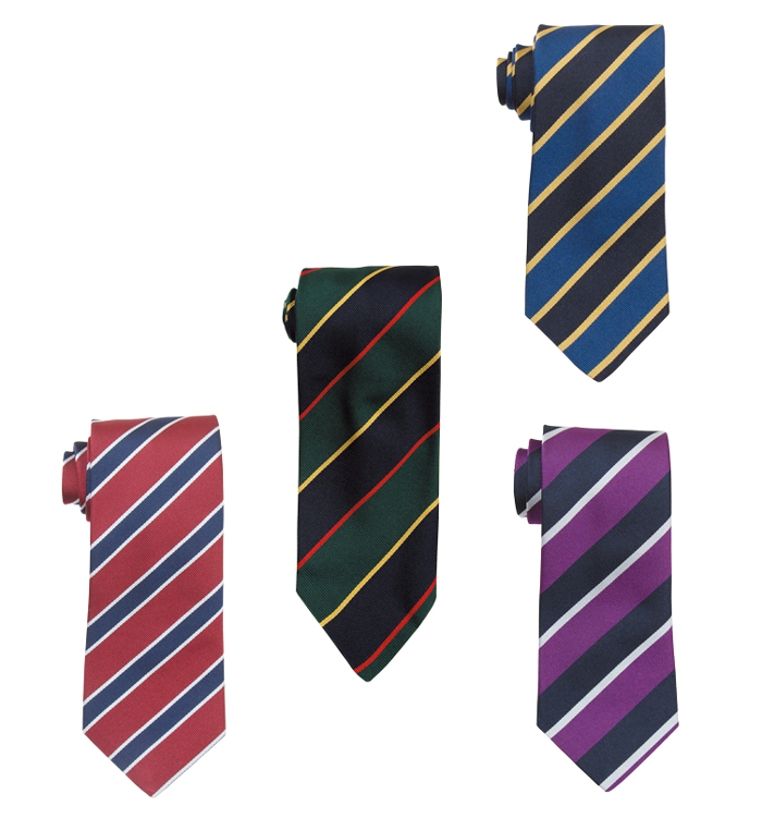 INDIVIDUALIZED ACCESSORIES インディビジュアライズドアクセサリーズ レジメンタル ストライプ タイ