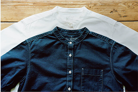 「染めなおした服」が店頭に