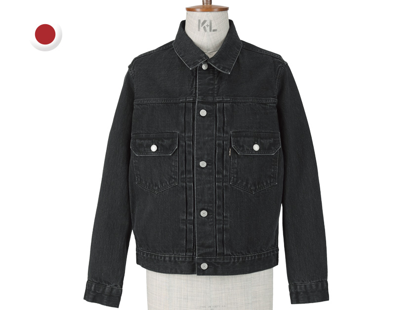 サイベーシックス　セルヴィッジ ブラック デニム ジャケット Type2