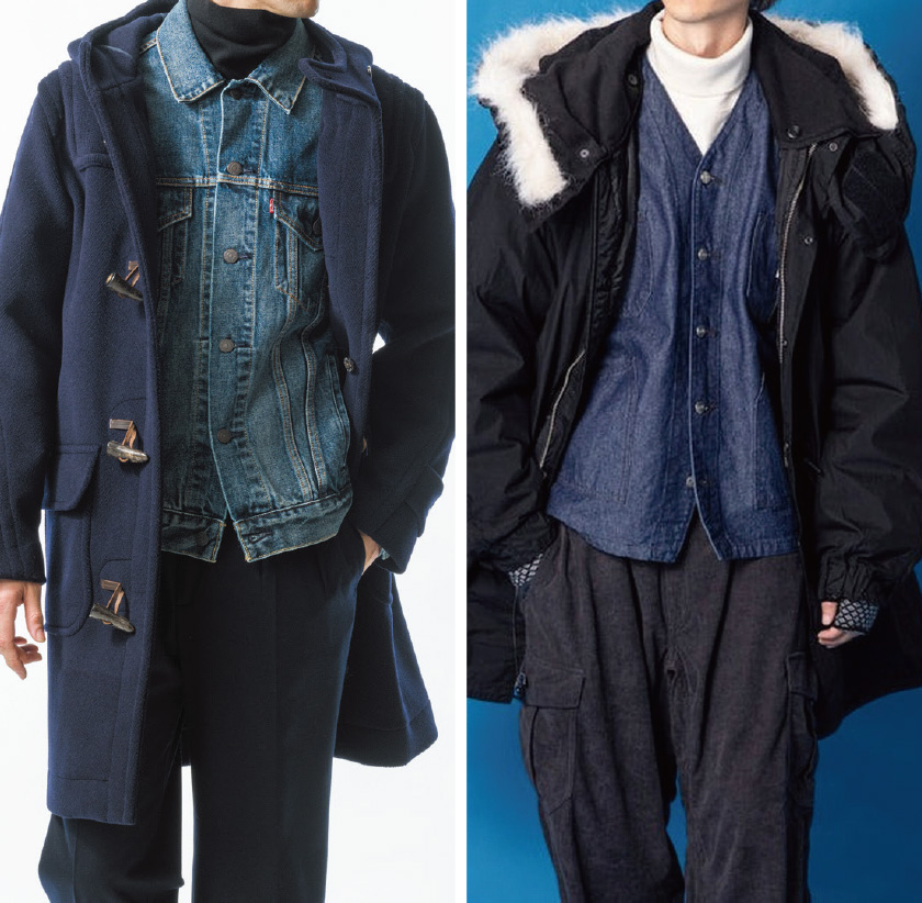 コートの下に潜ませる