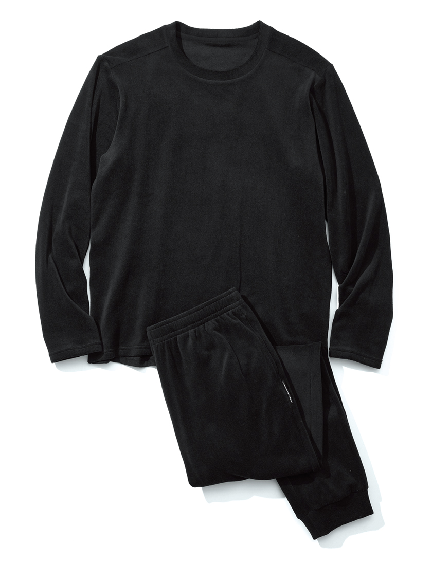 TIGORA ティゴラ ティゴラスリープ長袖Tシャツベロア素材と同ロングパンツ