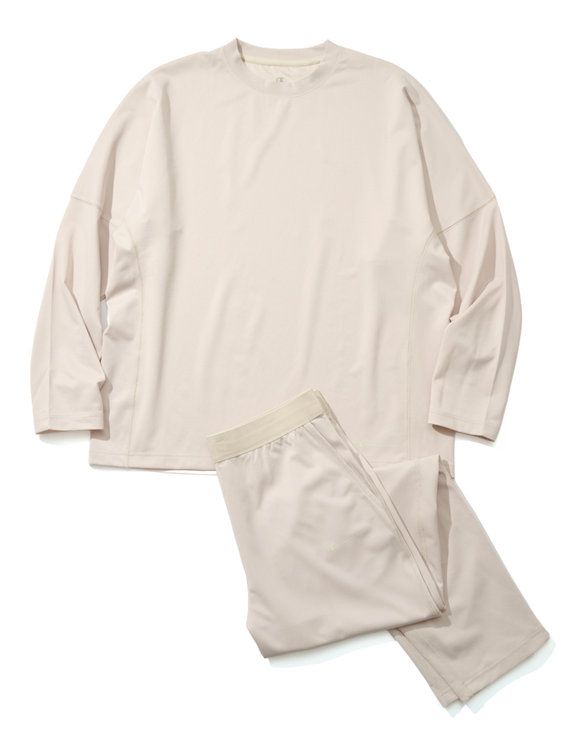 Champion チャンピオン リカバリーウェアロングスリーブTシャツと同ロングパンツ