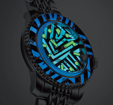 複雑な模様を暗闇でも楽しめる