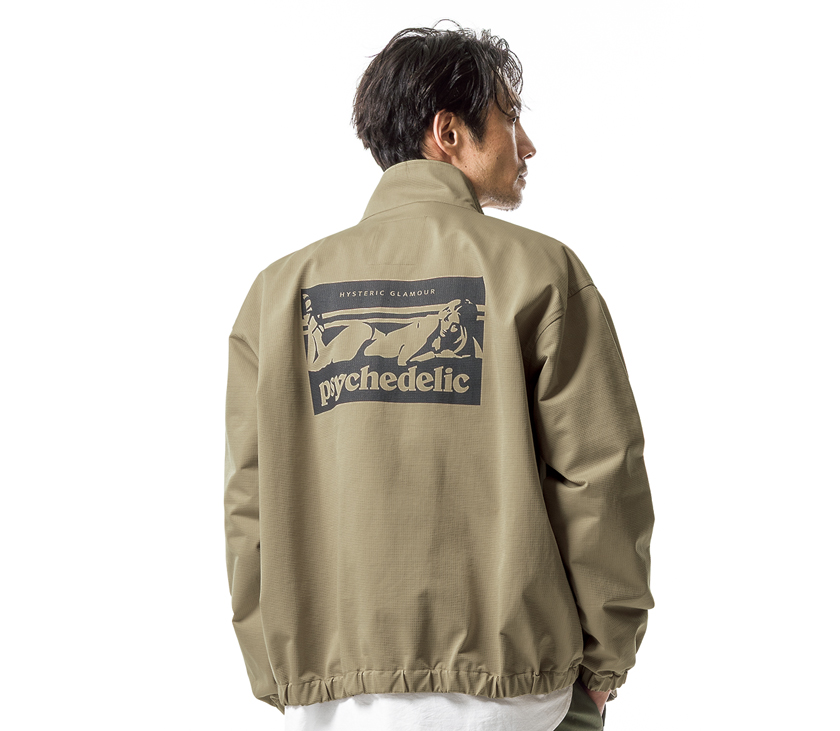 ヒステリックグラマー　スタンドカラーブルゾン