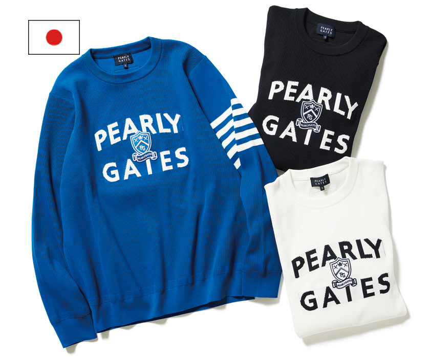 パーリーゲイツ エンブレムプルオーバーニット