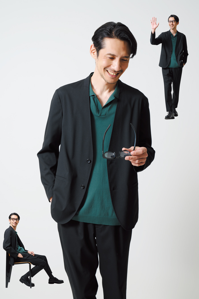 TAKEO KIKUCHI タケオキクチ ノンカラージャケット