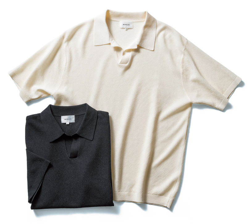 MORLES　モアレス　鹿の子スキッパー