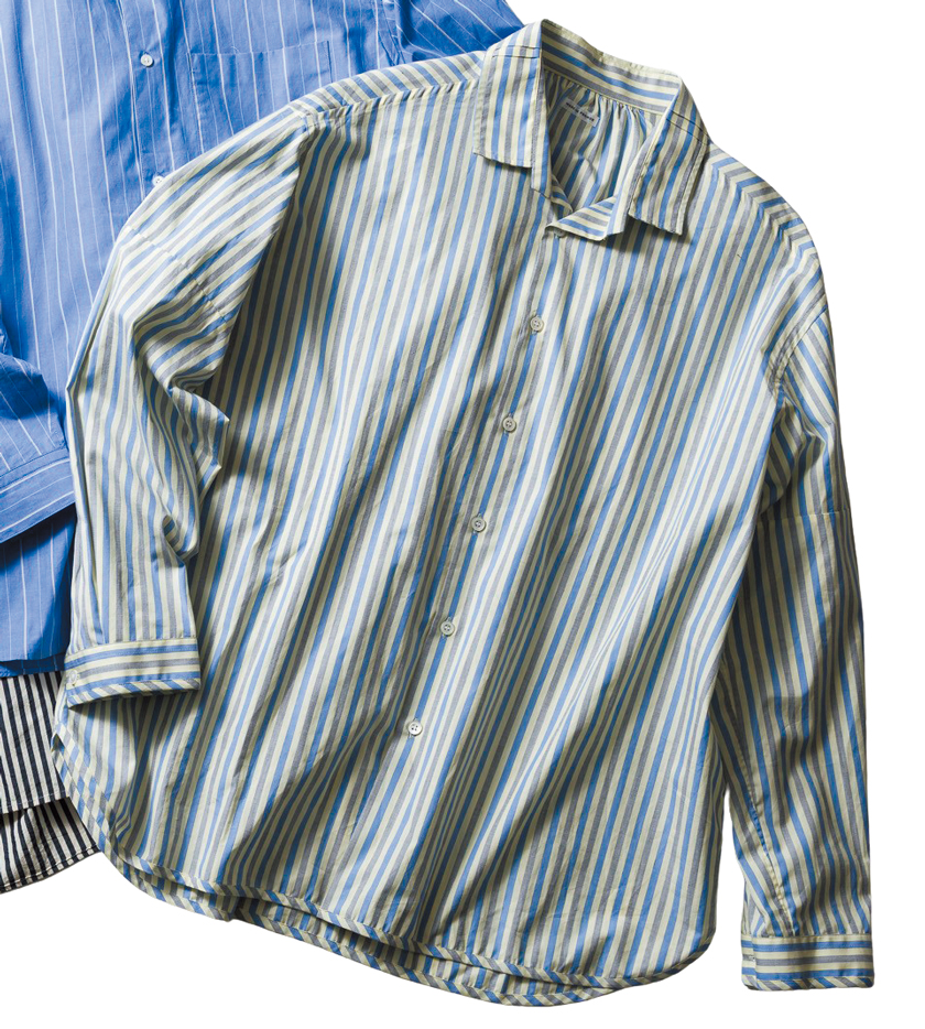 MANAVE マナベ　ストライプシャツ