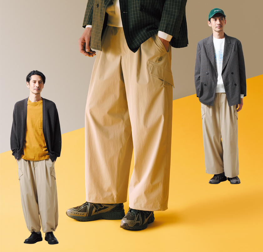 シャカシャカ素材のミリタリー系