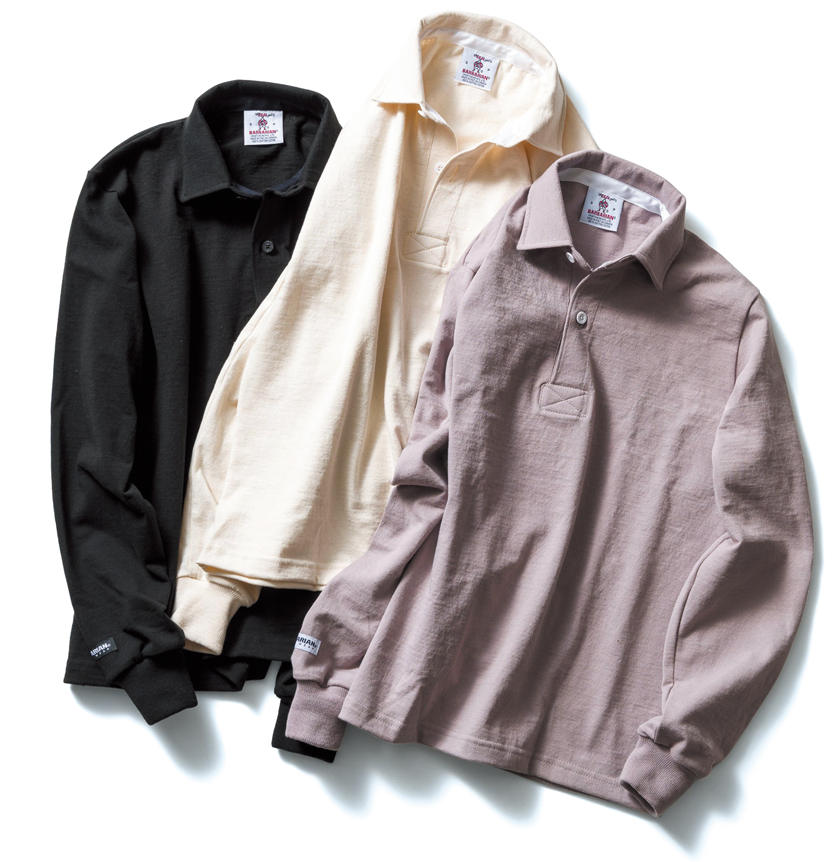 バーバリアン × フレーム ワンカラーラガーシャツ