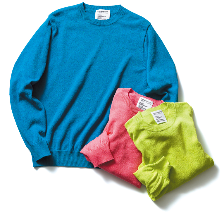 ディス イズ ア セーター　コットンカラーニット