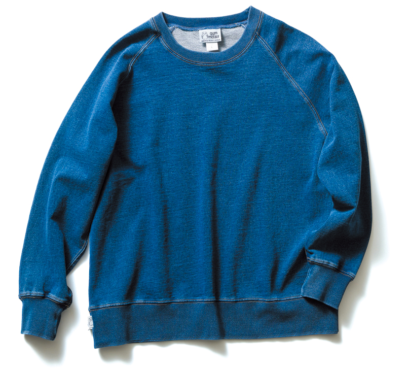 ジムマスター　11ozインディゴスウェットクルーネック