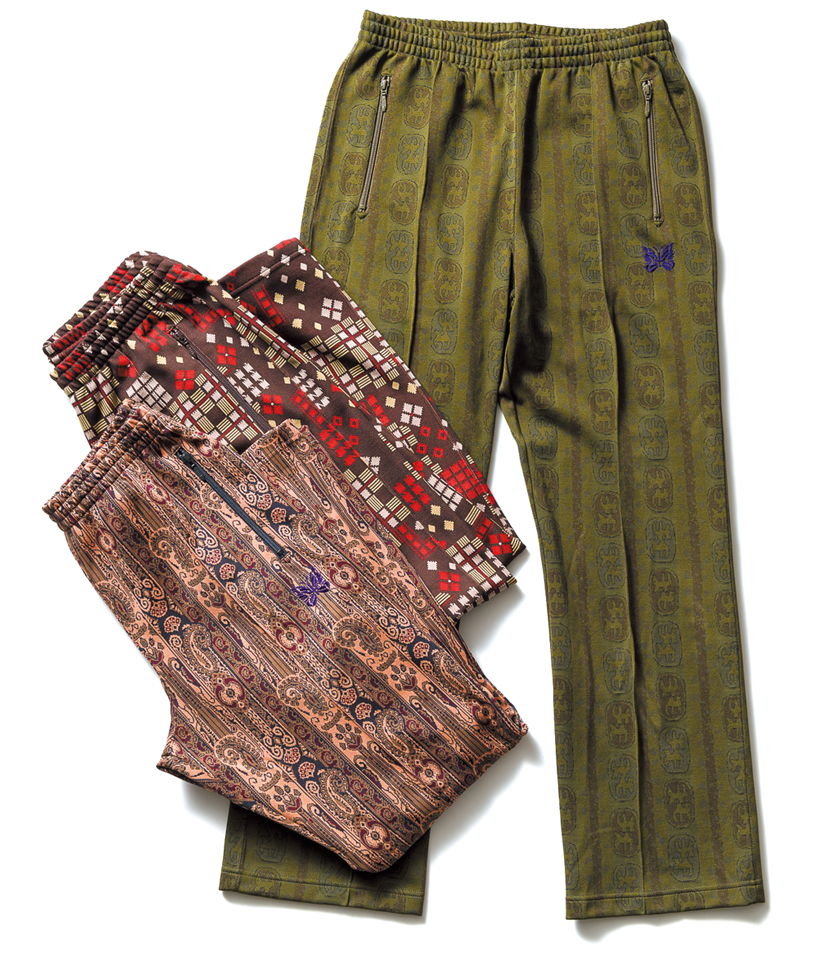 ニードルズ トラックパンツ-ポリジャカード