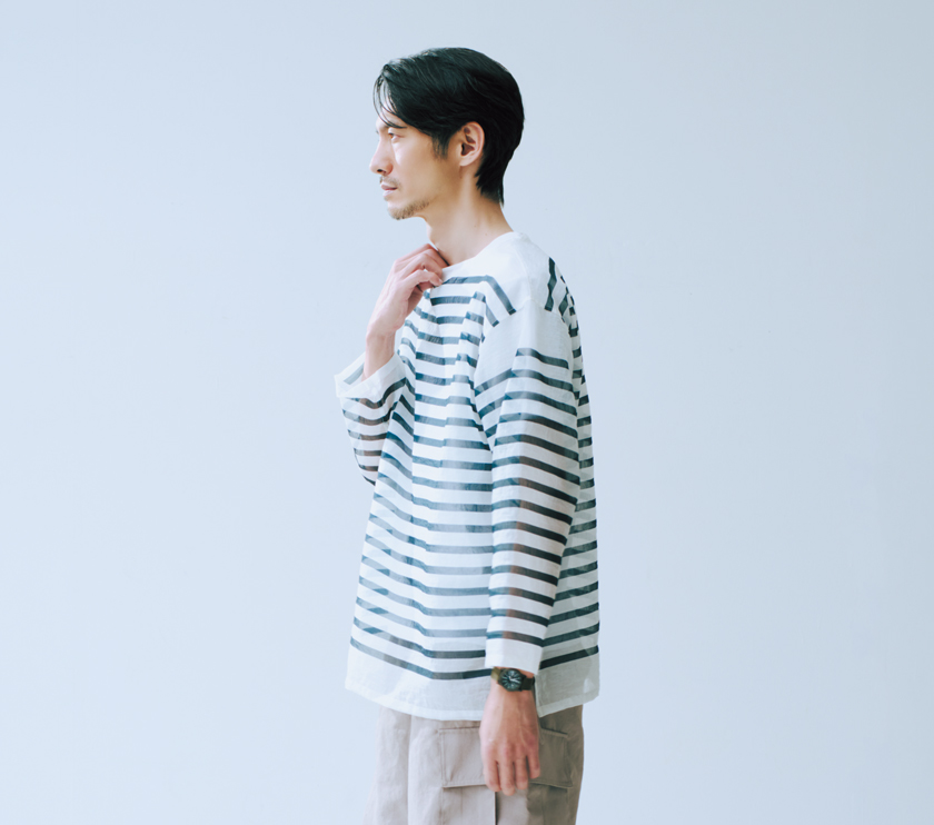 マンネンロウ メッシュバスクシャツ