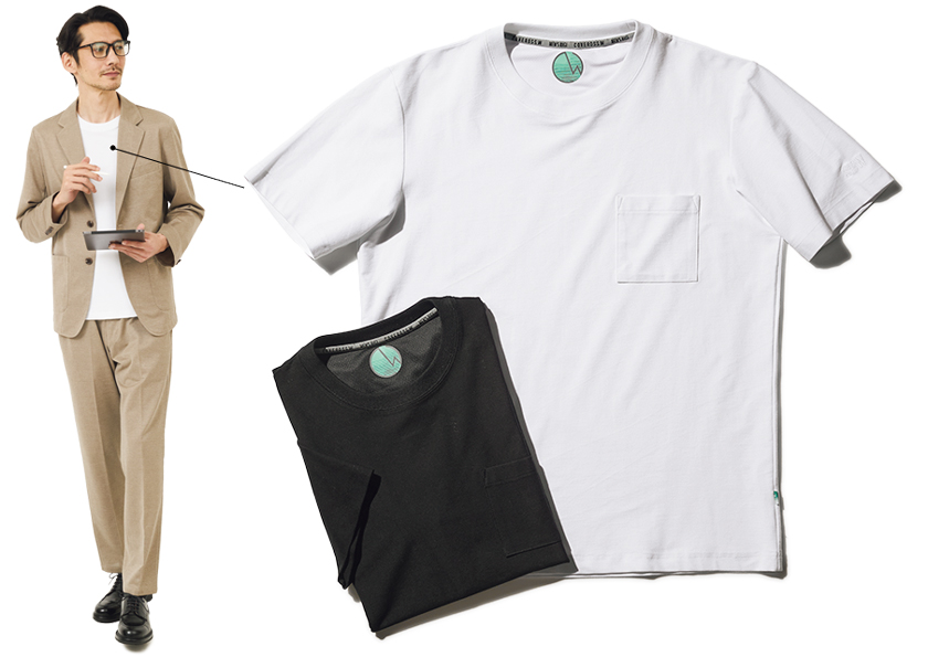 メンズビギ × カバロス ダブル 別注リカバリー半袖Tシャツ