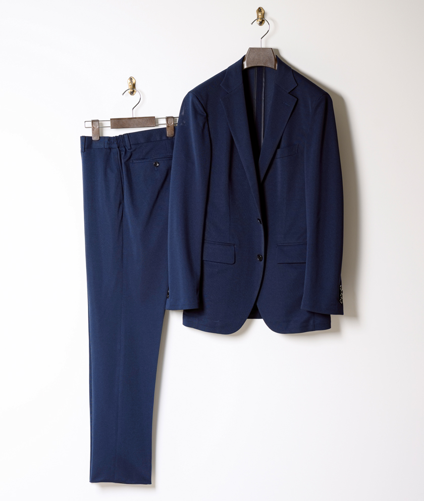 ユニバーサルランゲージ ネイビーレーベル スマクティブ クール ジャージー セットアップ