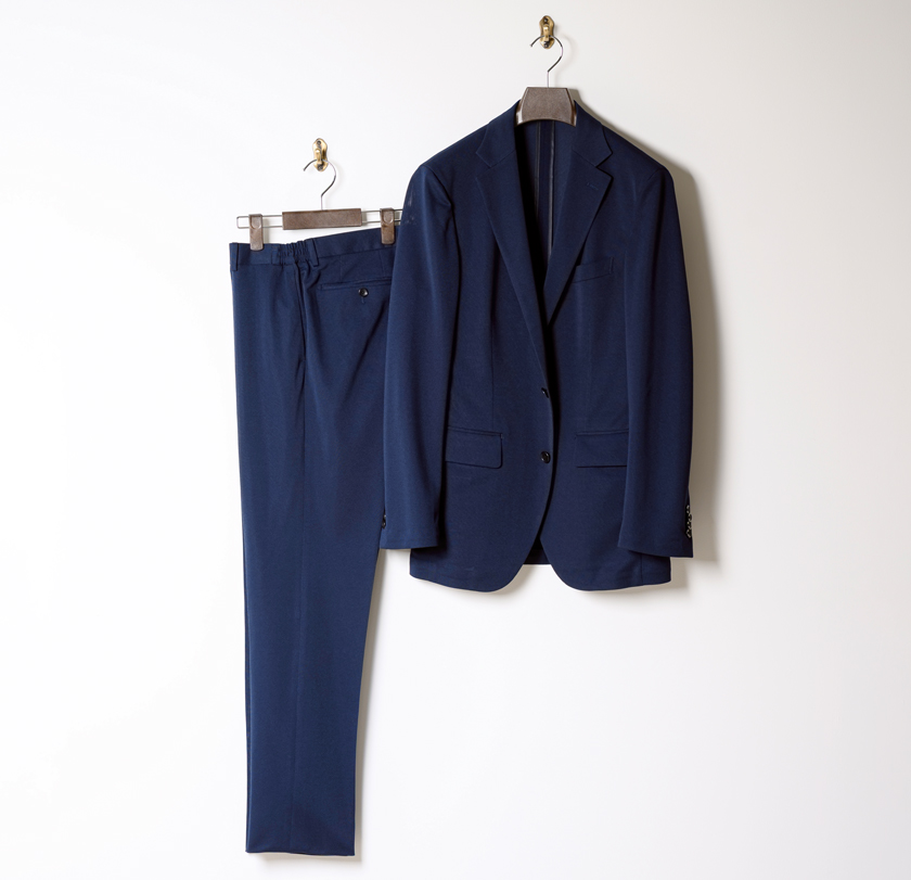 ユニバーサルランゲージ ネイビーレーベル スマクティブ クール ジャージー セットアップ