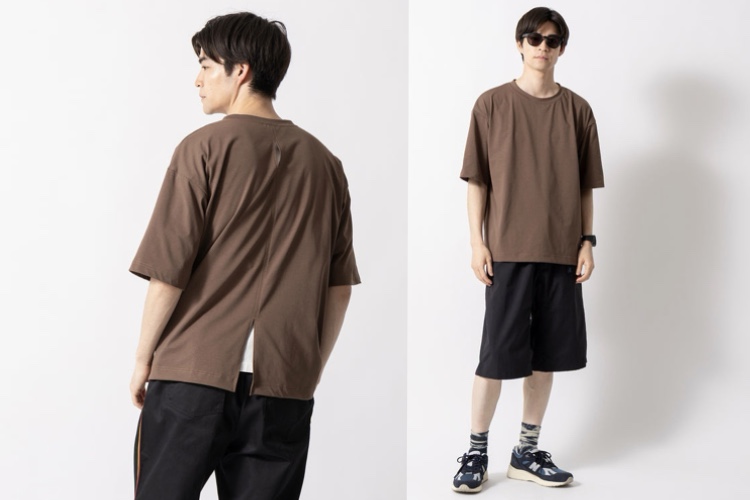 スリット入りで“涼”！】風が抜けて、重ね着までサマになる夏Tシャツ