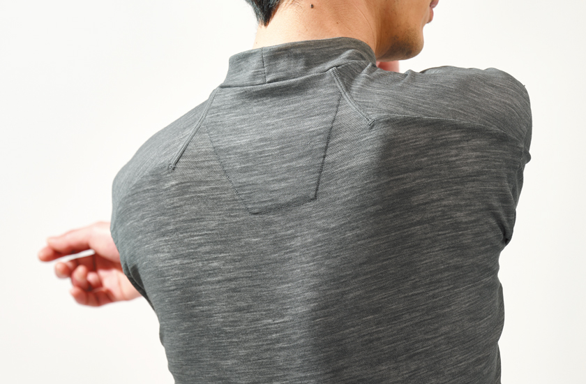 AOURE for MIZUNO アウール フォー ミズノ ダイナモーションフィットモックネックTEE ショートスリーブ