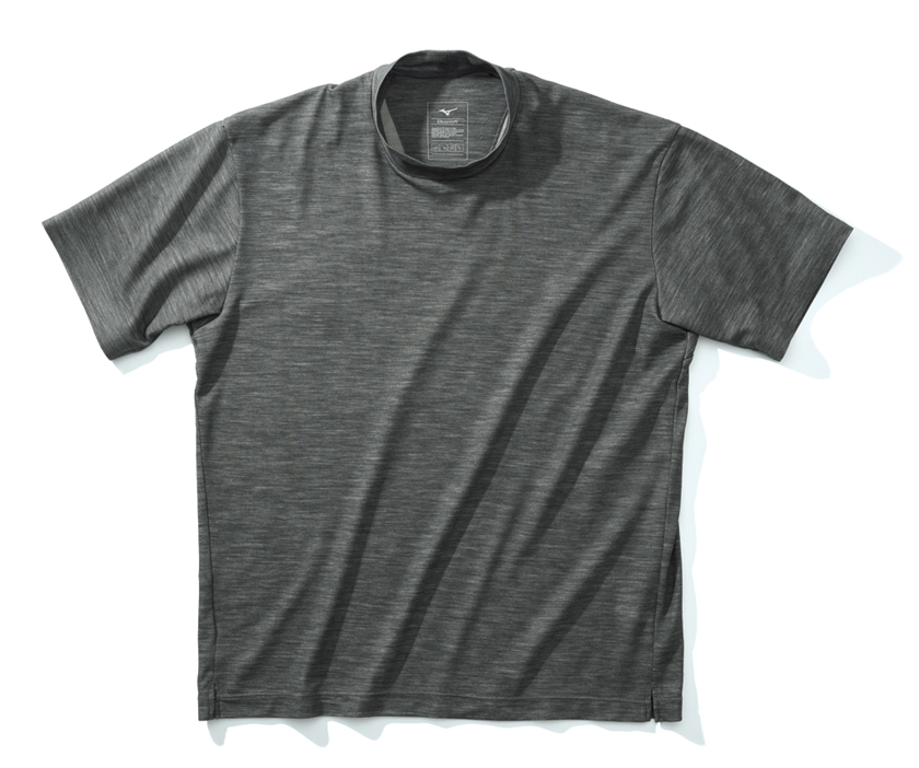 AOURE for MIZUNO アウール フォー ミズノ ダイナモーションフィットモックネックTEE ショートスリーブ