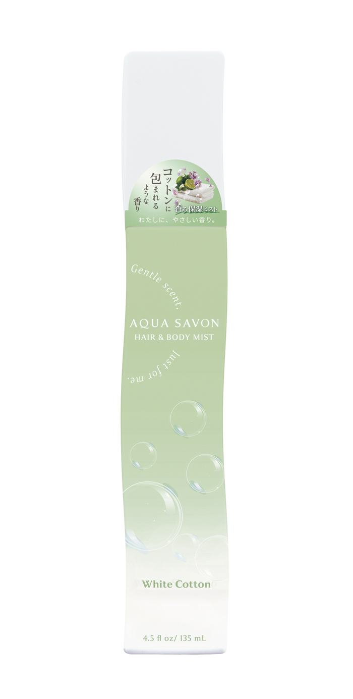 AQUA SAVON アクア シャボン ヘアー&ボディミスト ホワイトコットンの香り