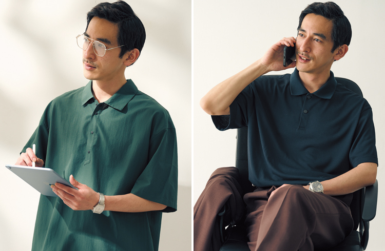 【ドレスな進化系ポロ2選】“台衿あり＆ややタイトめ”でスマートに着こなす