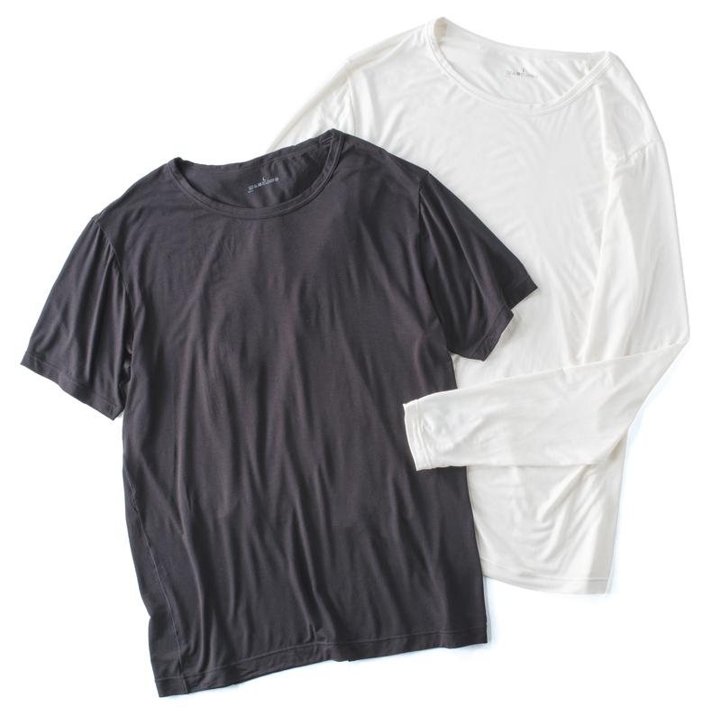無印良品の着るスキンケアクルーネックTシャツ